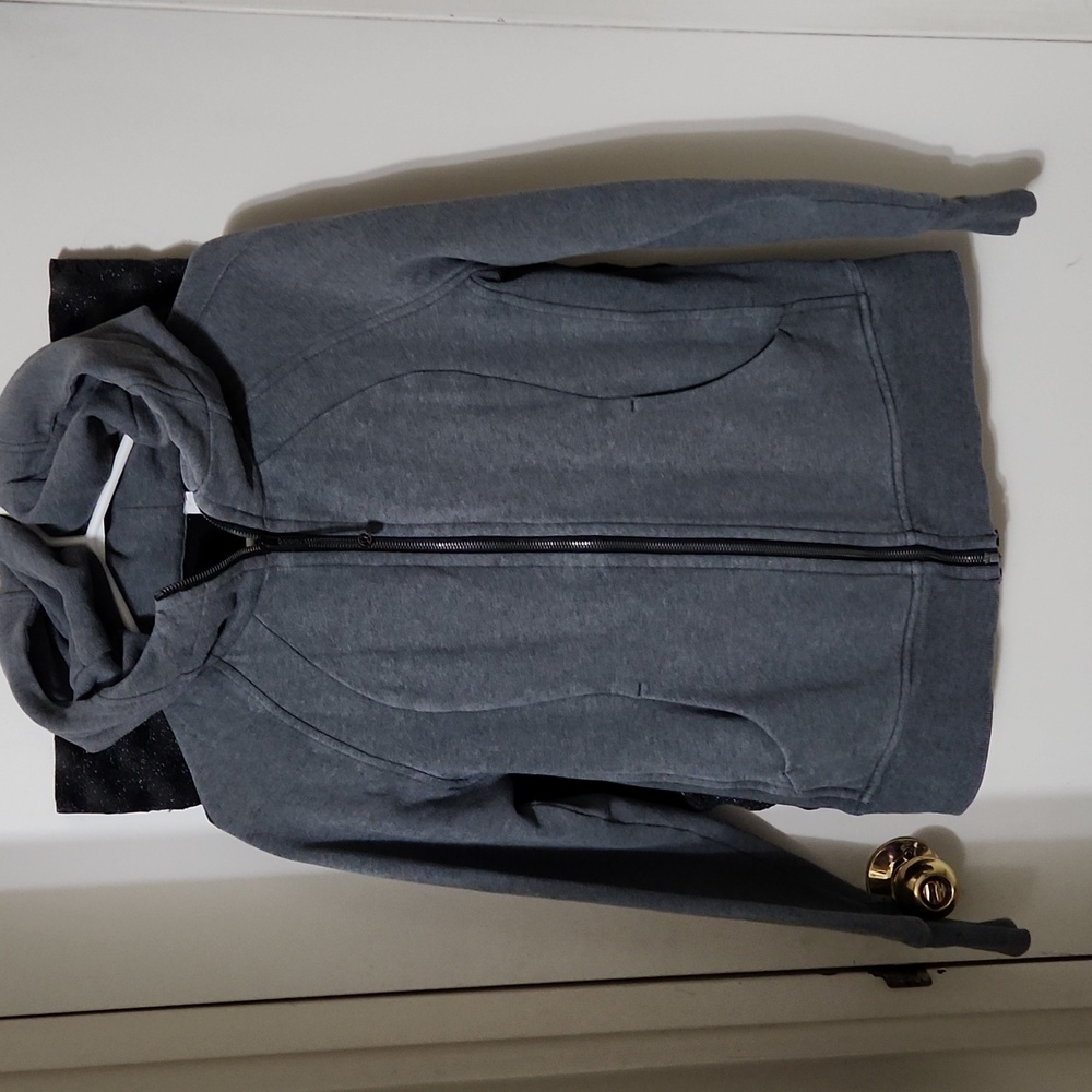 Lululemon Athletica Gray Full Zip Hoodie Sweater